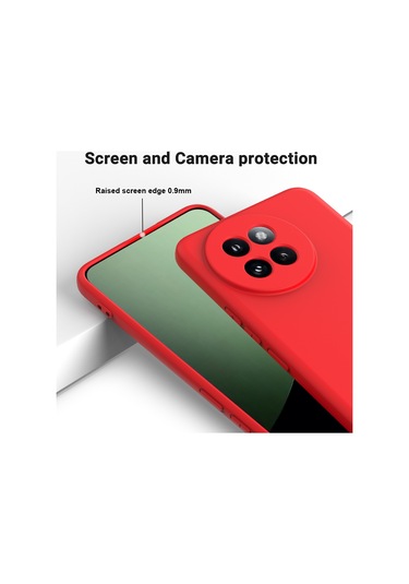 Xiaomi 14 Civi / Civi 4 Pro İçin Düz Renk Sıvı Silikon Damlamaz Tam Kapsama Telefon Kılıfı Kırmızı