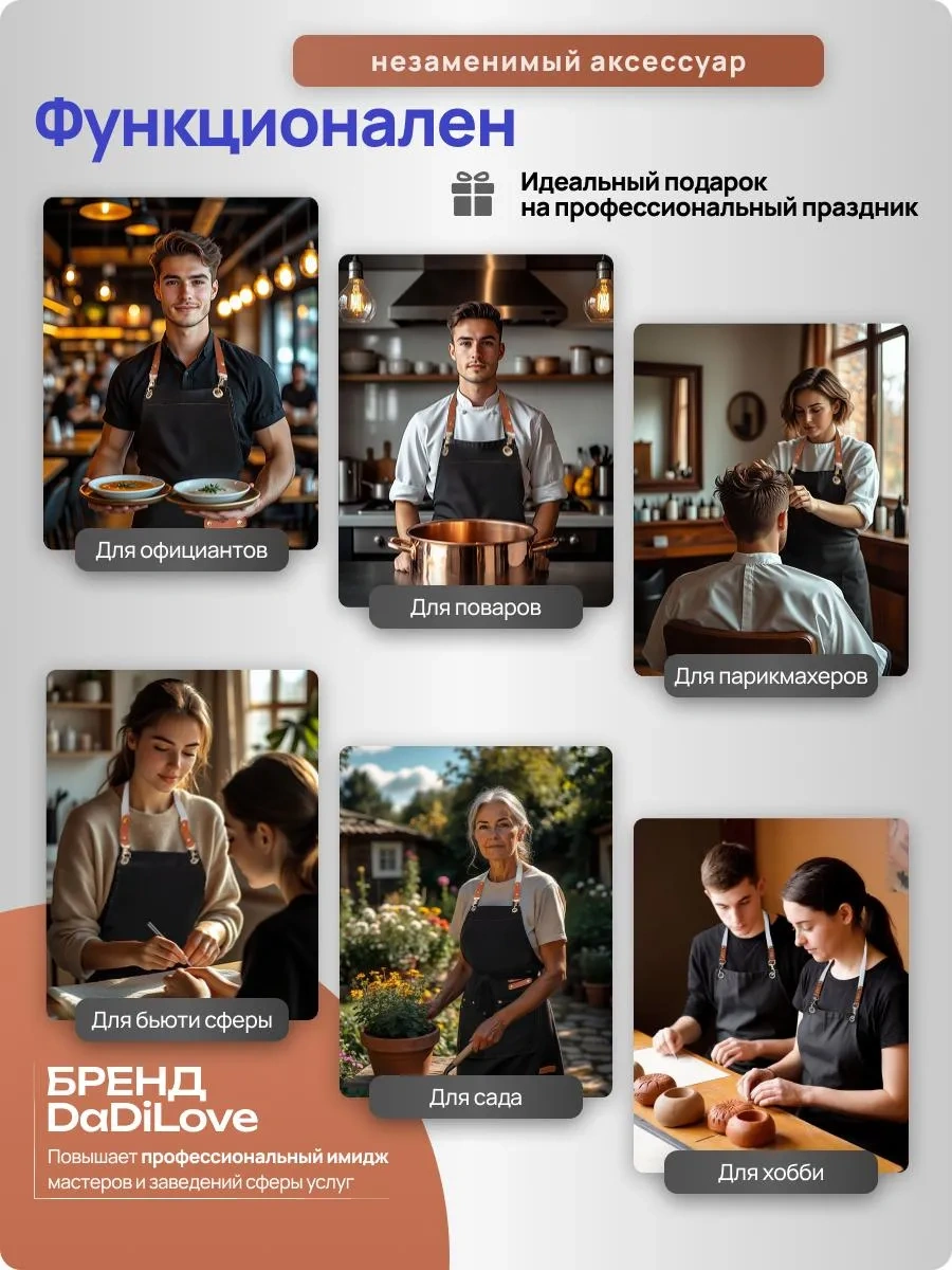 Dadilove Manikür Ve Kuaförler İçin Mutfak Önlüğü 320459939 Siyah