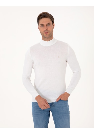 Pierre Cardin Erkek Ekru Kazak /triko 50314176-vr019 Ekru