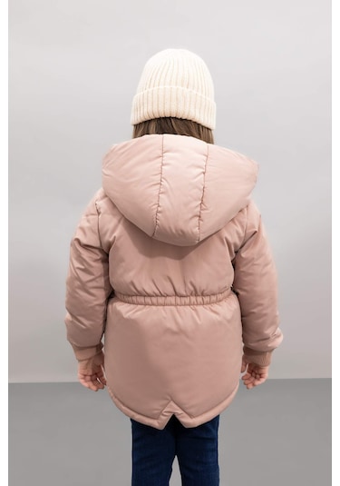 Defacto Kız Bebek Kapüşonlu Su Geçirmez Mont A2451A524AUBG321 Bej