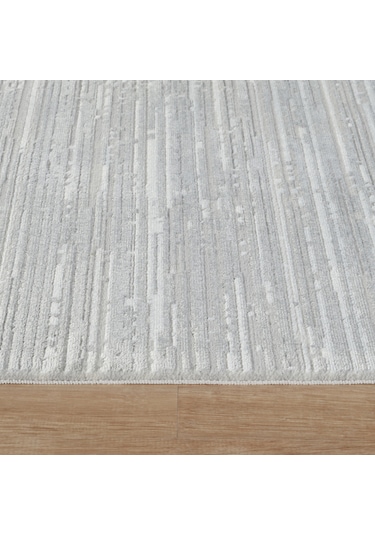 Kaşmir Halı 7/24 Elegante Evore Grey 100x300 CM Salon Mutfak Halısı Yolluk Kilim