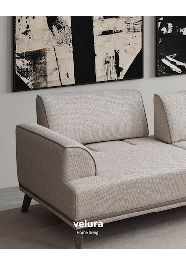 Aden 3+3+1+1 Koltuk Takımı & Oturma Grubu Ekru