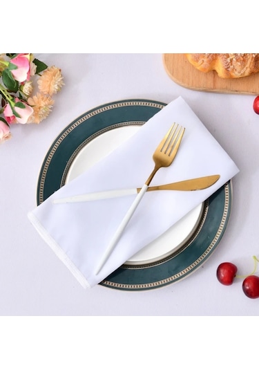 100% Pamuklu Gabardin Mutfak Otel Servis Peçetesi 4 Adet 51 X ...