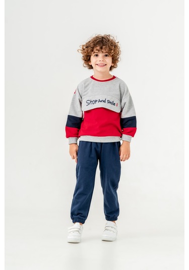 Harika Kids Erkek Çocuk Orta Kalınlıkta İki İplik Eşofman Takımı 001