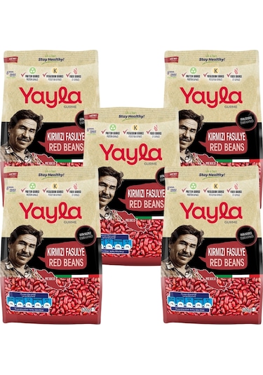 Yayla Gurme Kırmızı Fasulye 500 Gr X5