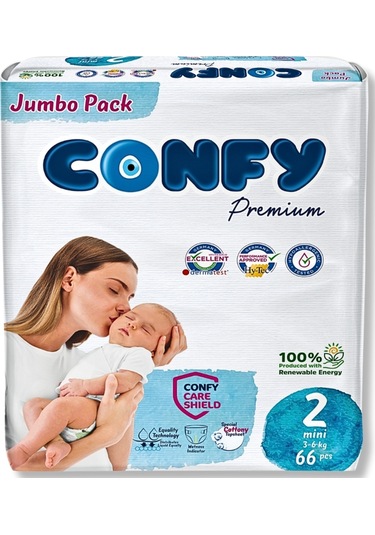 Premium 2 Numara Bebek Bezi Mini 3 - 6 Kg 66 Adet
