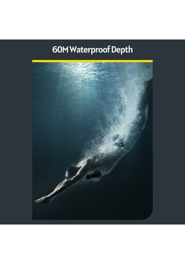 Ebitda Spor Kamerası Su Geçirmez Kasa Dalış, Osmo Pocket 2 İçin Kayışlı, Siyah Siyah