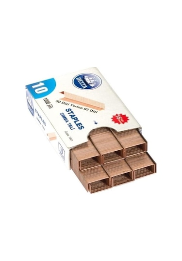 Delta No 10 Zımba Teli Sarı 10 Lu Paket