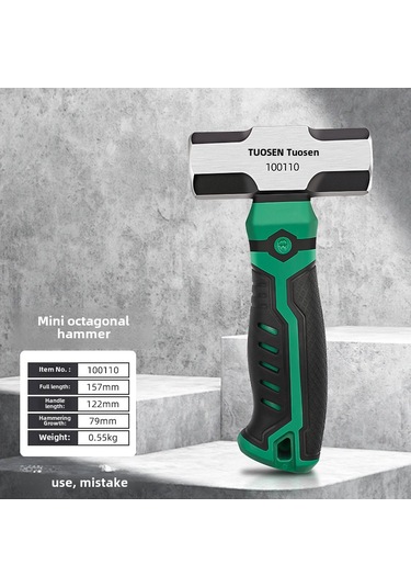 Yuntech01 Profesyonel Çelik Minik Çekiç: Çok Fonksiyonlu, Taşınabilir, Dürtü Sağlamı, Ahşap Ve Ev Tamirleri İçin 0.55kg