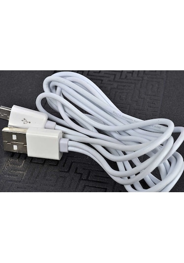 Teknodur Beyaz 2 Uçlu Lightning-micro Usb Kablo 1m