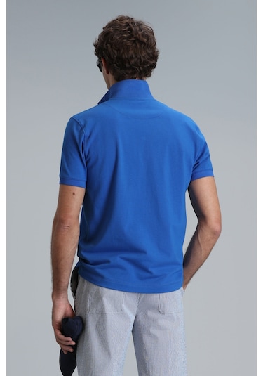 Lufian Erkek Polo Yaka T Shirt 111040164 Saks Saks Mavisi Lufian Erkek Polo Yaka T Shirt 111040164 Saks Saks Mavisi