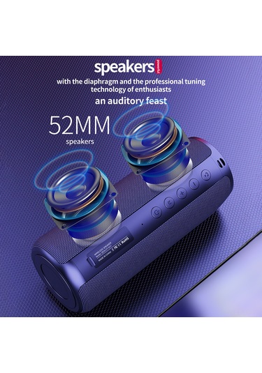 Leezsing Zealot S51 Taşınabilir Bluetooth Hoparlör: Yağmur Ormanı Kamuflajı, Ipx5 Su Geçirmez, 5w Çift Hoparlör