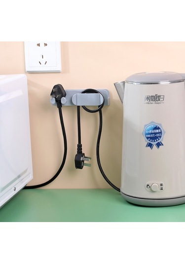 Kenpazar Pratik Kablo Düzenleyici Telefon Priz Şarj Standı Siyah