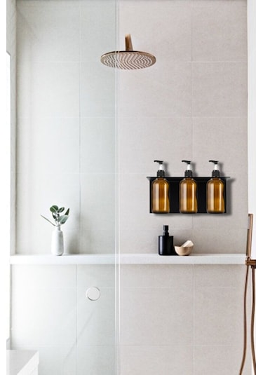 3'lü Set Sıvı Sabunluk, Banyo Şampuanlık , Duş Jelilik, Sıvı Yağ