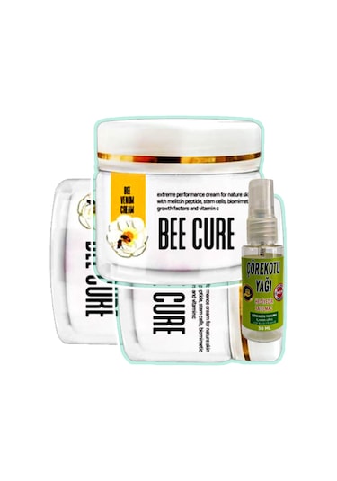 Bee Cure Arı Zehri Kremi 3 Adet 100 Ml Ağrı Kesici Dindirici Rahatlatıcı Krem + 30 Ml Çörek Otu Ağrı Dindirici Yağ