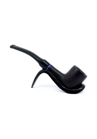 Dapper Bent Billiard Briar Gül Kökü 9 Mm Filtreli El Yapımı Pipo - 3077