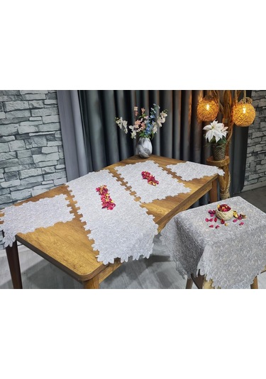 Çeyiz Diyarı Yıldız 5 Parça Salon Takımı Gri