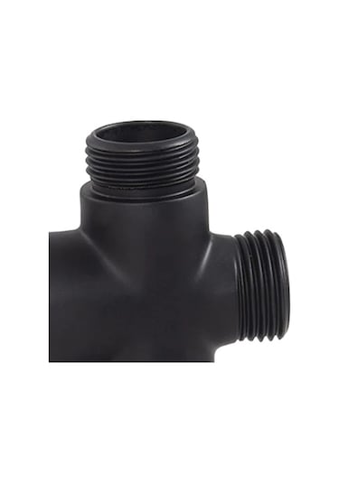 Trendooze Parlatma Yedek T Adaptör Yönlendirme Vanası Konnektörü Siyah Siyah