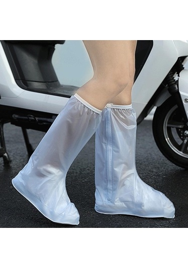 Trendooze Homyl Dayanıklı Galoş Bot Kaplaması - Null Beyaz Beyaz
