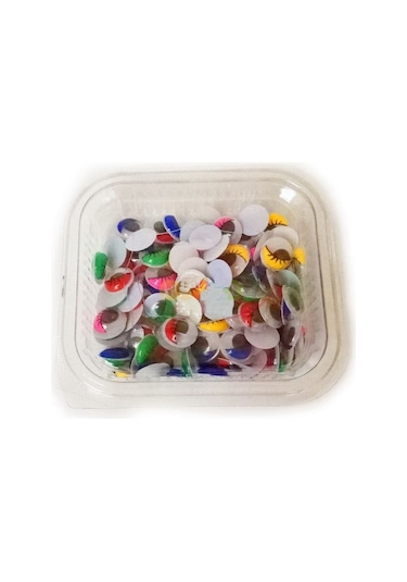 Hayal Sepeti Renkli Oynar Göz 25mm - 25 Adetli Paket