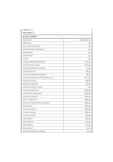 Hardline Nox2 1090 Gr Özel Formül Performans Ürün