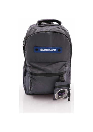 Young Maskot Cüzdanlı Sırt Çantası / Okul Çantası 51697 - Yeşilimsi Gri Spor Çantası Günlük Çanta Desenli