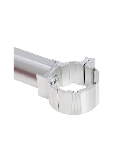 Küpeşte Balkon Çamaşır Kurutma Askılığı 50 mm Boru Tipi Natural ve Antrasit gri Gri