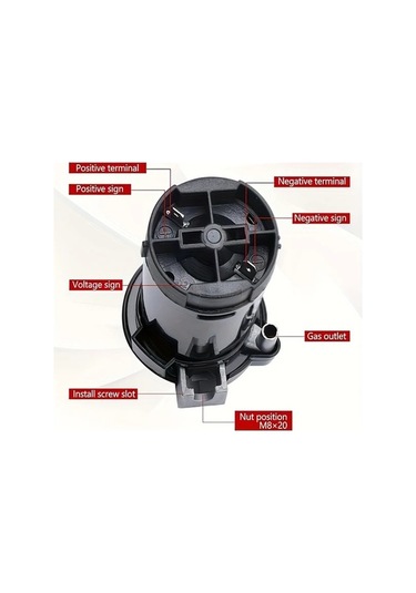 Pazly Red 24v Hava Kompresörü, Kornalar İçin Hava Pompası, Araç, Kamyon, Kamyonet, Minibüs, Tekne