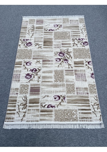 Burak Halı 150x235 Mor Vizon 4 M2 Akrilik Kesme Saçaklı Halı