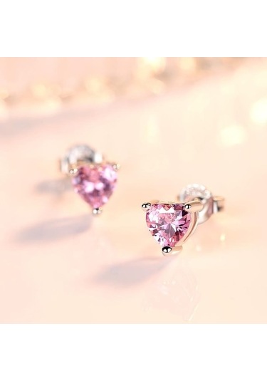 Pembe Kadın Mizaç Basit Küpe Kadın Kişilik Çok Yönlü Aşk Küpe Pembe