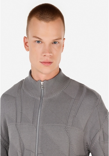 Colins Gri Erkek Hırka Gri