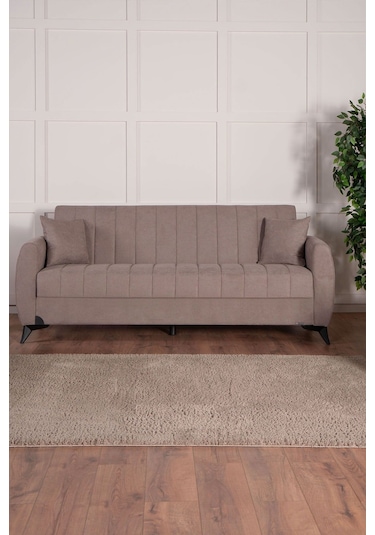 Kilim Mobilya Linda Koltuk Takımı 3 2 B B Açık Kahverengi