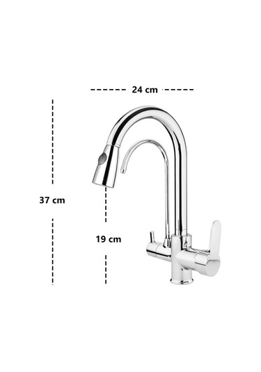 Truva Zümrüt 3 Yollu Sprialli Eviye Batarya Arıtma Çıkışlı