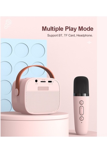 Besthome1 P2 Mavi Kablosuz Bluetooth Hoparlör, 6w Güç, 2000mah Pil, Mikrofonlu Karaoke