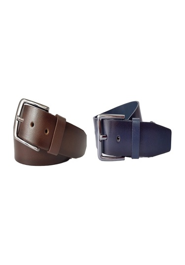 Deribond Hakiki Deri 2 Adet Erkek Kemer
