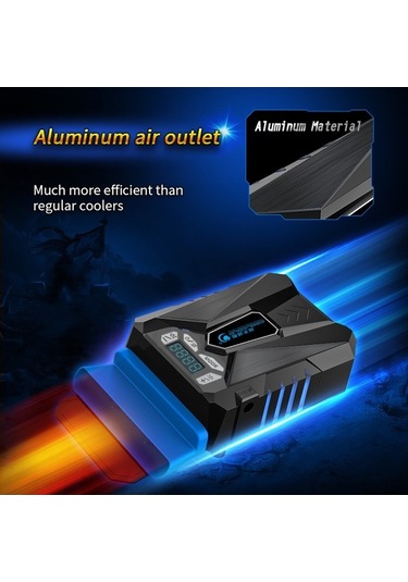 Didadodo Taşınabilir Dizüstü Soğutucu - Akıllı Sıcaklık Kontrollü, Sessiz Ve Hızlı Soğutma Fanı, Anında Soğutma