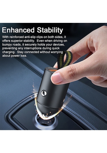 Springsun "çift Portlu Hızlı Şarj Cihazı - Qc3.0 & Pd30w Araç Şarj Aleti 12-24v Otomobil/kamyon/suv "