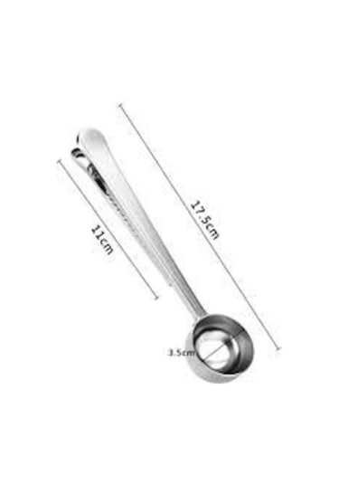 Kyr-5224 Klipsli Kahve Ölçüm Kaşığı Gümüş Metal
