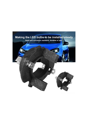 Springsun Vw Golf Mk5 İçin Sabit Montajlı Led Far Adaptörü - H7 Tipi, Abs Malzeme, 2 Adet Set