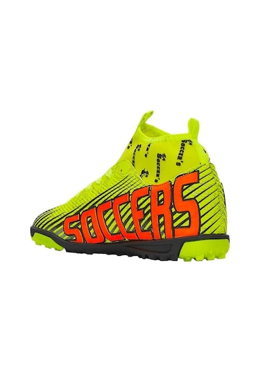 Çoraplı Halı Saha Futbol Ayakkabısı Sarı - Turuncu-sarı Sarı