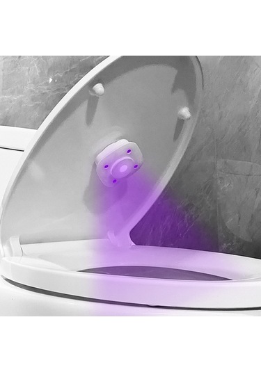 Novahub Usb Şarjlı Uv-c Ultraviyole Mini Dezenfeksiyon Lambası, Klozet Ve Evde Kullanım İçin Beyaz, Hijyen Çözümü Beyaz