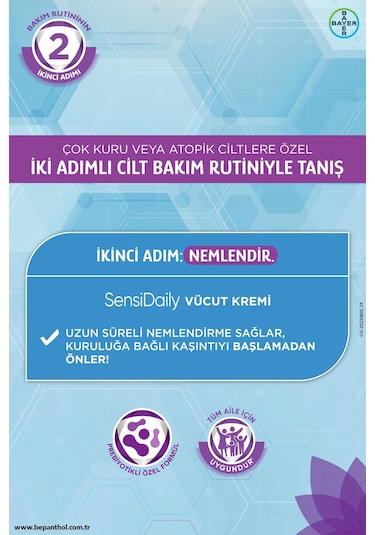Bepanthol Sensidaily Yüz Ve Vücut Temizleme Jeli 200ml - Sensiwash Çok Kuru Atopik Ciltler, Günlük Vücut Bakım