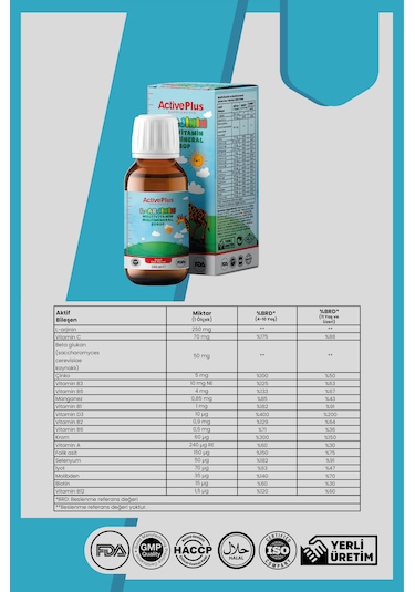 Active Plus L-arjinin Şurup 150 Ml