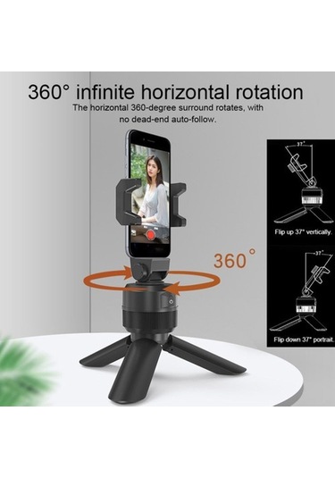 Joyhub Betty Becky Taşınabilir 360 Derece Döndürme Akıllı Yüz Takip Nesnesi Selfie Çubuğu Tripod Siyah Havalandırma Hayır Yok