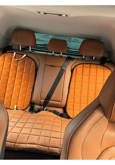Fiat Albea Koltuk Minderi Ortopedik Cepli Araç Kılıf Seti Tam Uyumlu,taba Renk