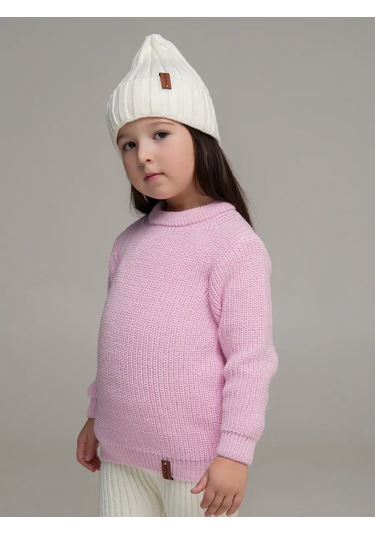 Djaza Kids Çocuklar İçin Örme Oversize Kazak 241271963 Pembe