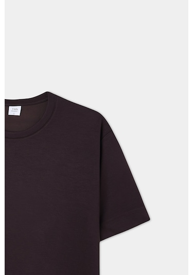 Twn Relaxed Fit Kahverengi Düz T-shirt 6ec146171622m Çok Renkli