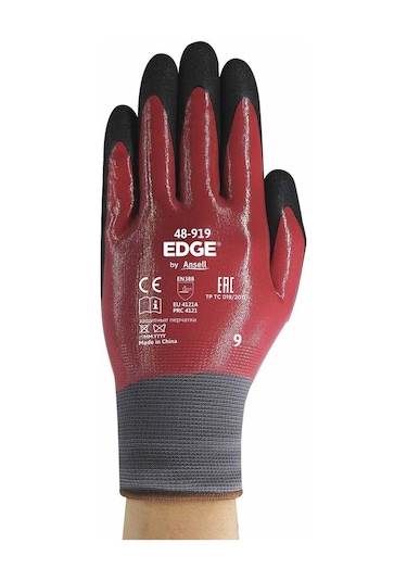 Ansell Edge 48-919 Yağ Dirençli Nitril İş Eldiveni