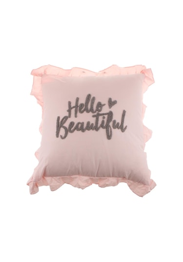 Suntek Doldurulmuş Kare Nakış Yastık Yastığı Arka Yastık