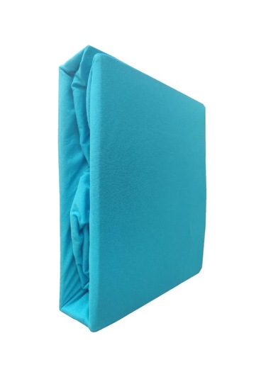 Mycey Çift Kişilik Lastikli Pamuk Penye Çarşaf Takımı 200x200+30 Cm Turkuaz